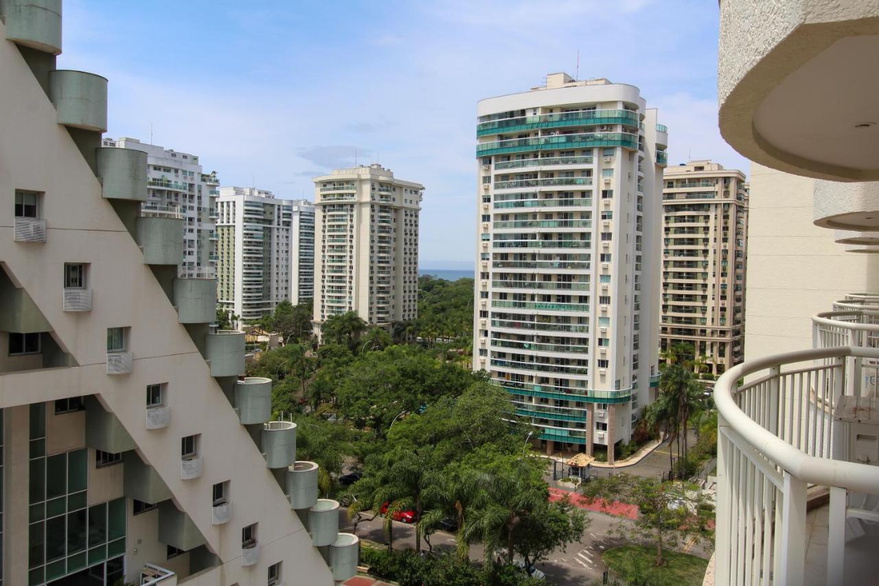 Barra Da Tijuca - 9 - Flat Premium Com Cozinha, Fogao Cooktop, Geladeira Grande, Smart Tv Grande, Lindo E Muitissimo Confortavel, Balsa Para A Praia Gratis E Estacionamento Gratuito 리오데자네이루 외부 사진